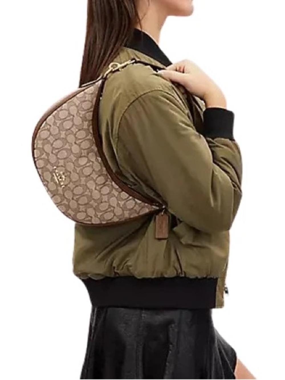 Coach Aria Shoulder Bag In Signature Jacquard
